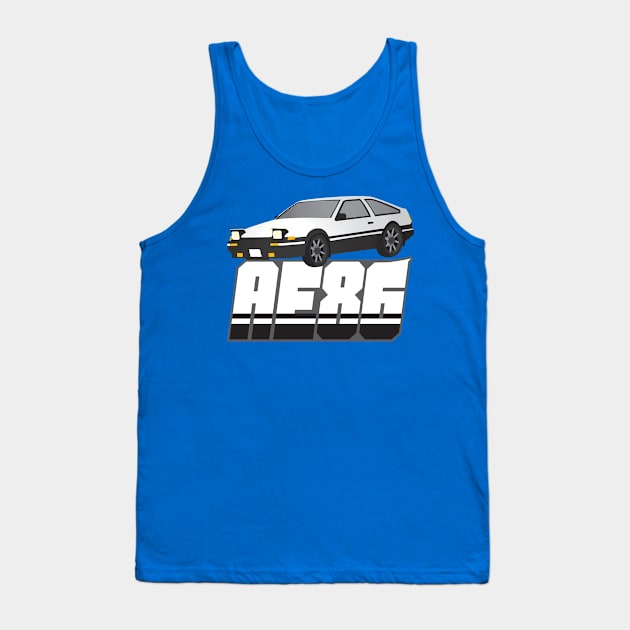 TunerTeez: AE86 "Perched" Tank Top by PRS_Designs_787